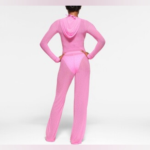 Skims mesh rhinestone hoodie taffy - Picture 5 of 5